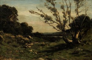 ニーブルの朝 作： Henri Joseph Harpignies